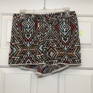 Colorful Aztec shorts